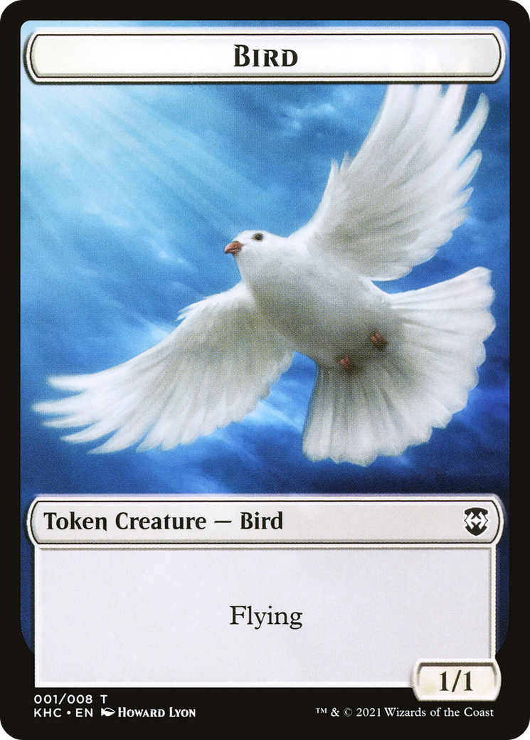 Bird (TKHC-001) - Kaldheim Commander Tokens-1