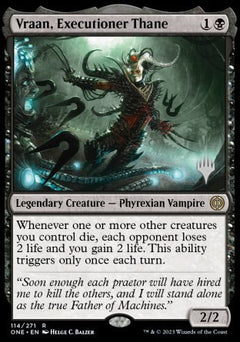 Vraan, Executioner Thane (Promo Pack) [Phyrexia: All Will Be One Promos]-1