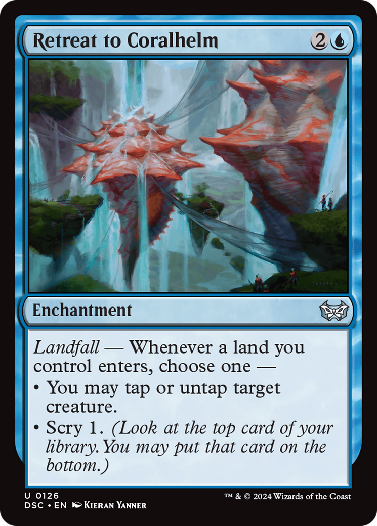Retreat to Coralhelm [Duskmourn: House of Horror Commander]-1