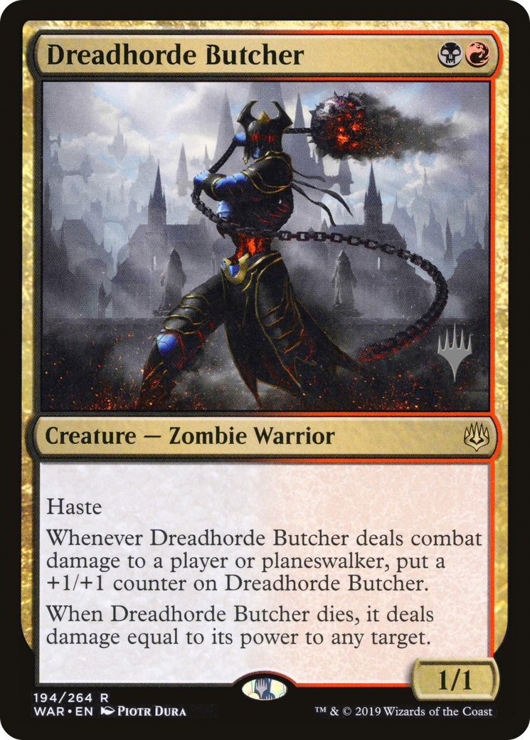 Dreadhorde Butcher (Promo Pack) [War of the Spark Promos]-1