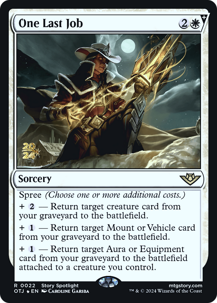 One Last Job [Outlaws of Thunder Junction Prerelease Promos]-1