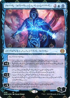 Jace, the Perfected Mind (Phyrexian Step-and-Compleat Foil) [Phyrexia: All Will Be One]-1
