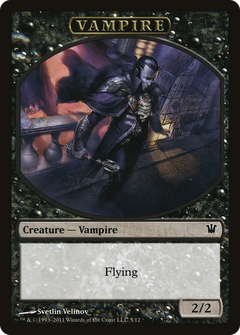 Blood // Vampire (0007) Double-Sided Token [Innistrad Remastered Tokens]-2