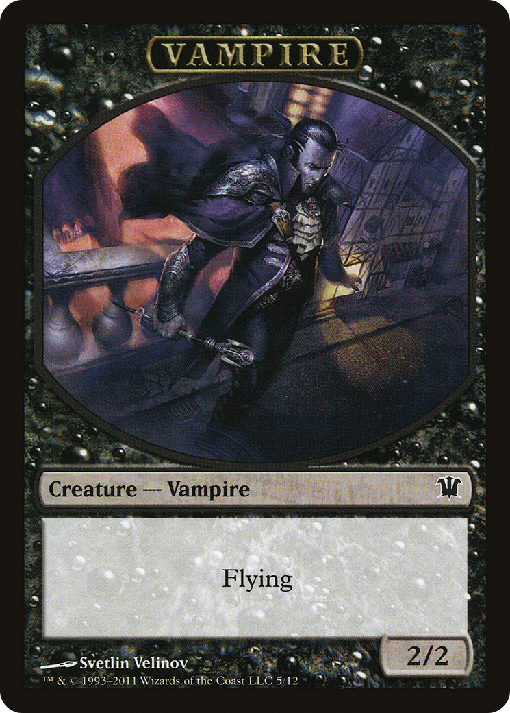 Blood // Vampire (0007) Double-Sided Token [Innistrad Remastered Tokens]-2