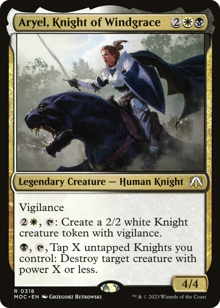 Aryel, Knight of Windgrace [March of the Machine Commander]-1