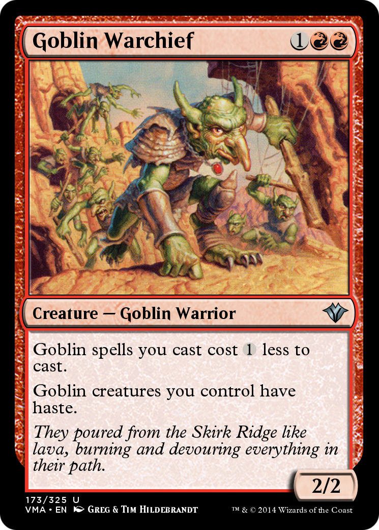 Goblin Warchief (VMA-173) - Vintage Masters-1