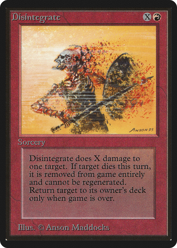 Disintegrate (LEB-) - Limited Edition Beta-1
