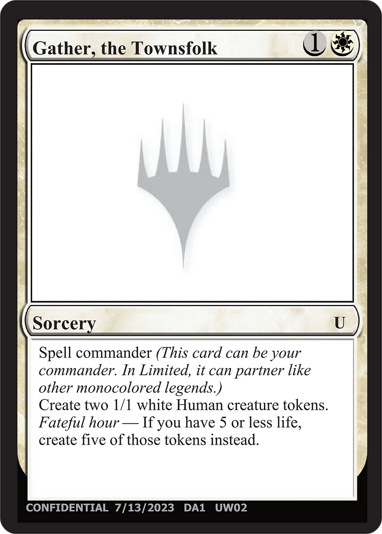 Gather, the Townsfolk (UNK-UW02A) - Unknown Event-1