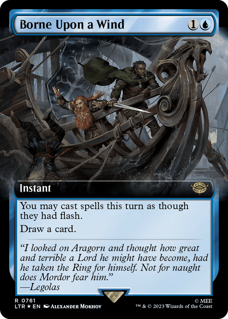 Borne Upon a Wind (Extended Art) (Surge Foil) [The Lord of the Rings: Tales of Middle-Earth]-1