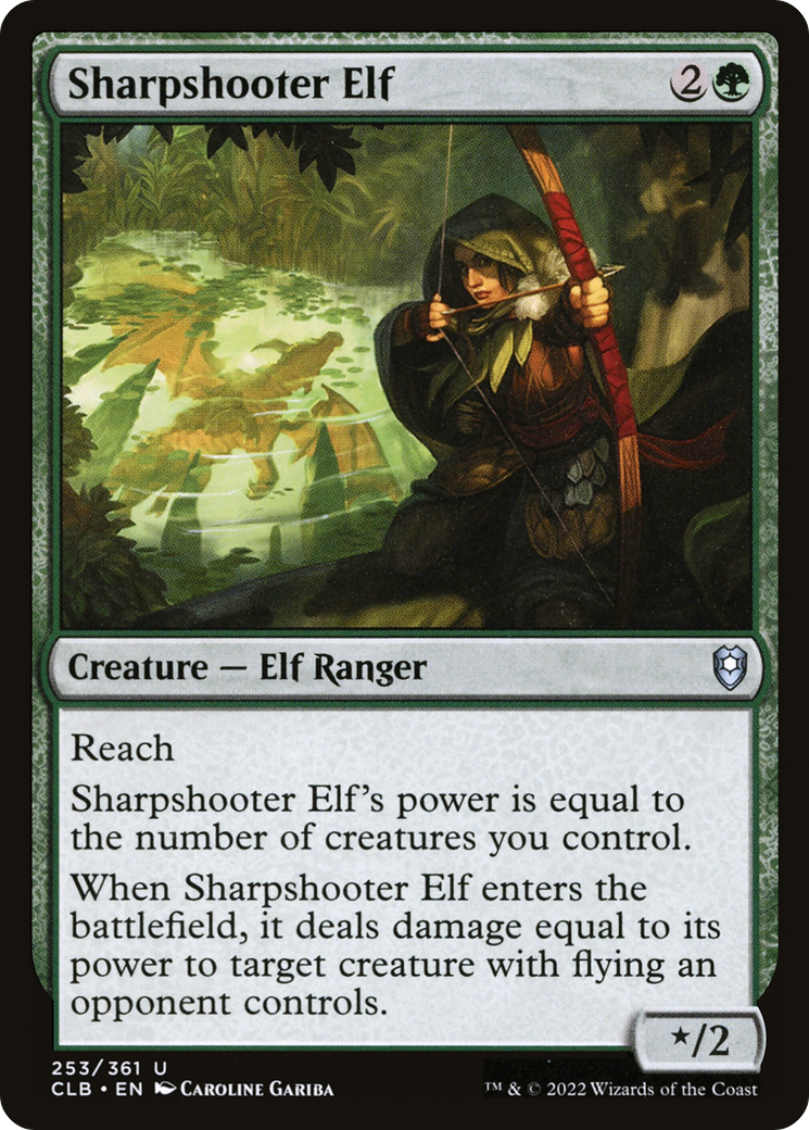 Sharpshooter Elf [Commander Legends: Battle for Baldur's Gate]-1