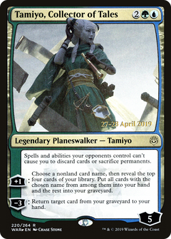 Tamiyo, Collector of Tales [War of the Spark Prerelease Promos]-1
