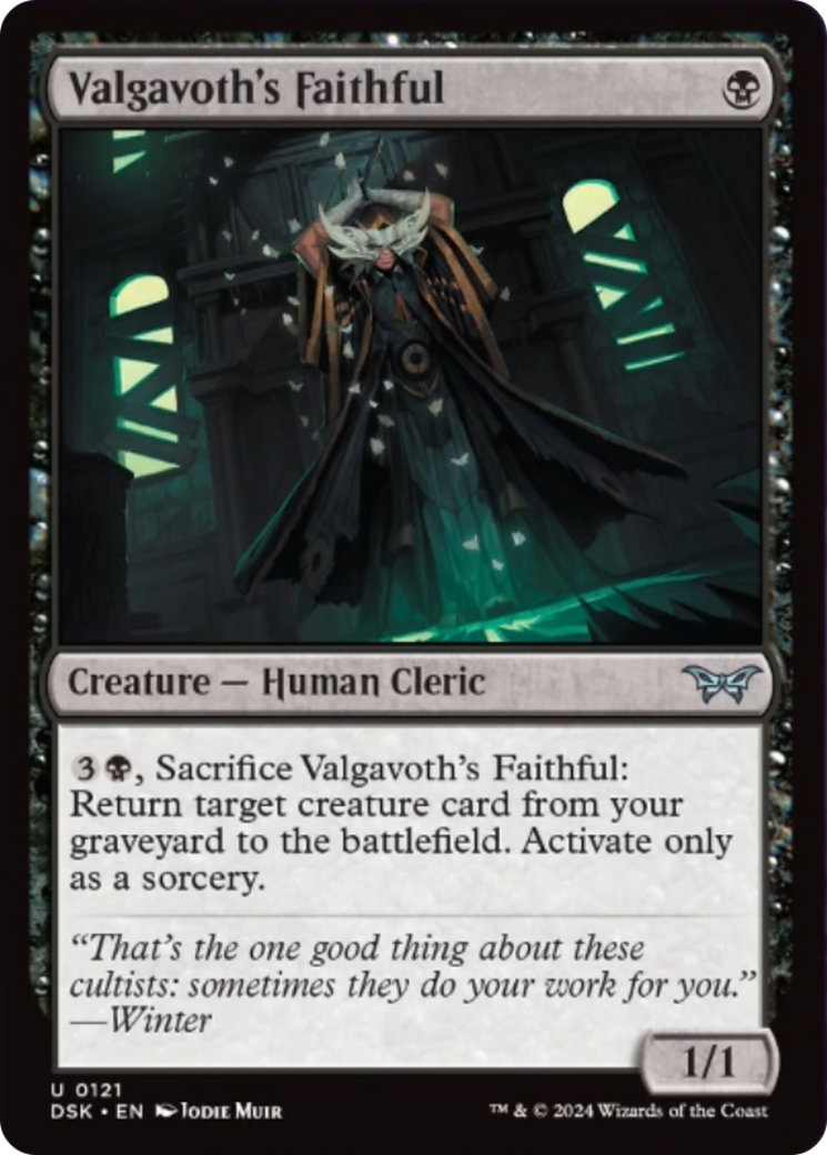 Valgavoth's Faithful [Duskmourn: House of Horror]-1
