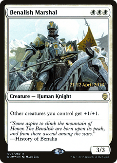 Benalish Marshal [Dominaria Prerelease Promos]-1