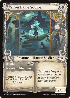 Silverflame Squire // On Alert (Showcase) [Throne of Eldraine]-1