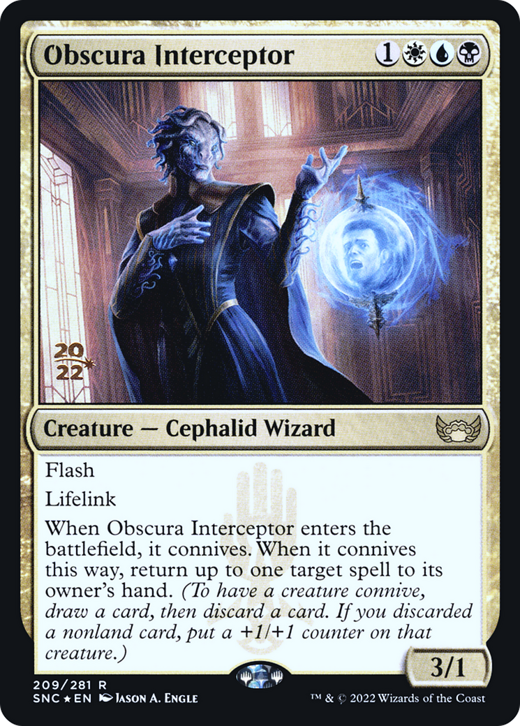 Obscura Interceptor [Streets of New Capenna Prerelease Promos]-1