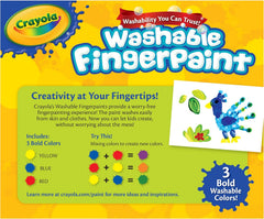 Crayola Washable Fingerpaints, 3 Count