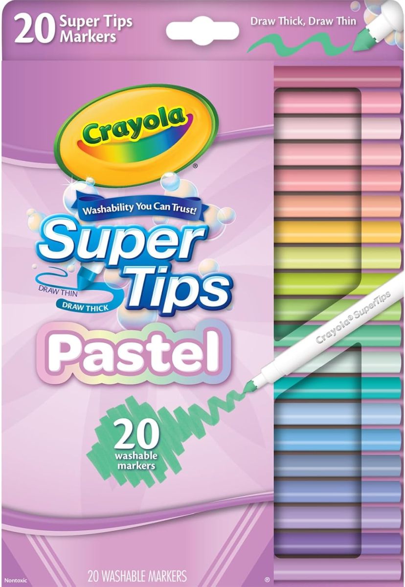 Crayola Pastel Supertip Markers, 20 Count