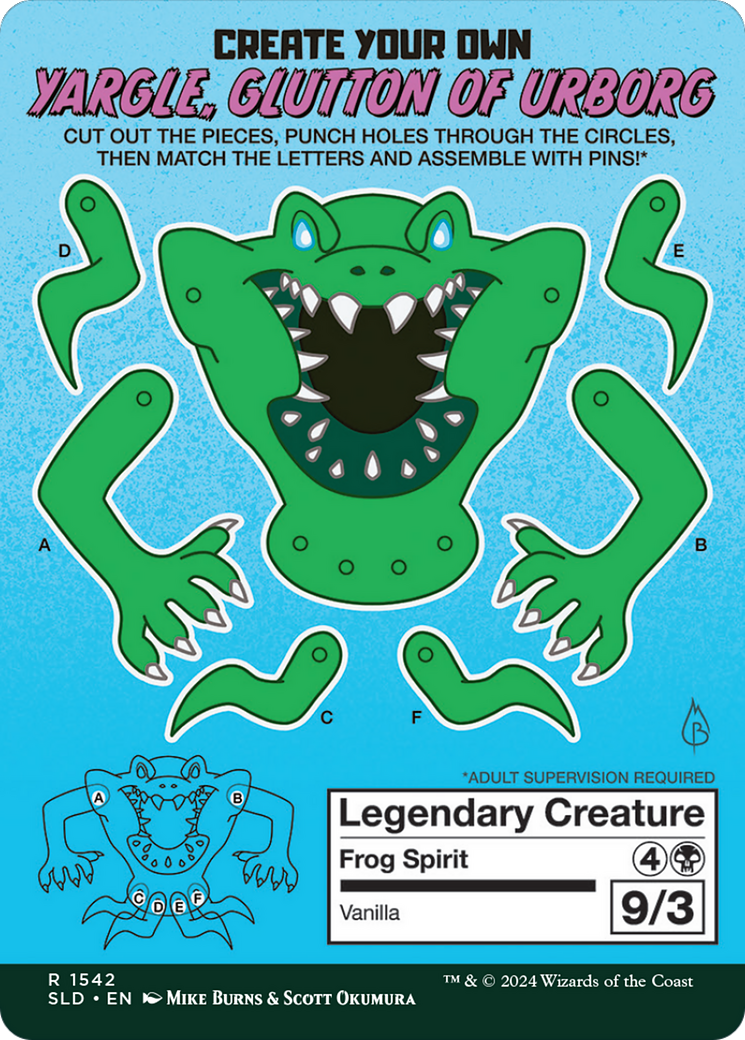 Yargle, Glutton of Urborg (SLD-1542) - Secret Lair Drop (Borderless) Foil-2