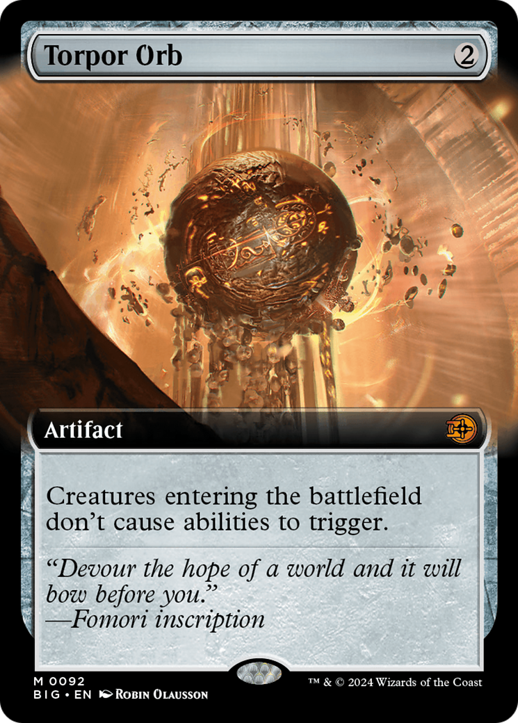Torpor Orb (Extended Art) [Outlaws of Thunder Junction: The Big Score]-1