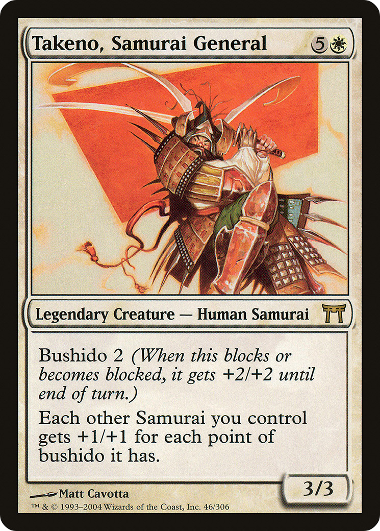 Takeno, Samurai General [Champions of Kamigawa]-1