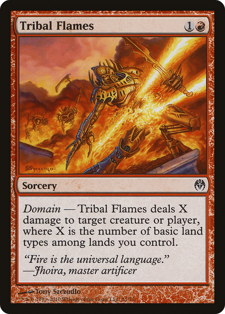 Tribal Flames (DDE-051) - Duel Decks: Phyrexia vs. the Coalition-1