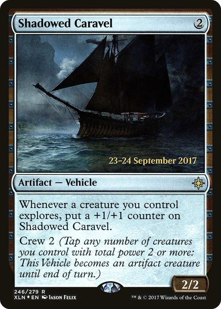 Shadowed Caravel [Ixalan Prerelease Promos]-1