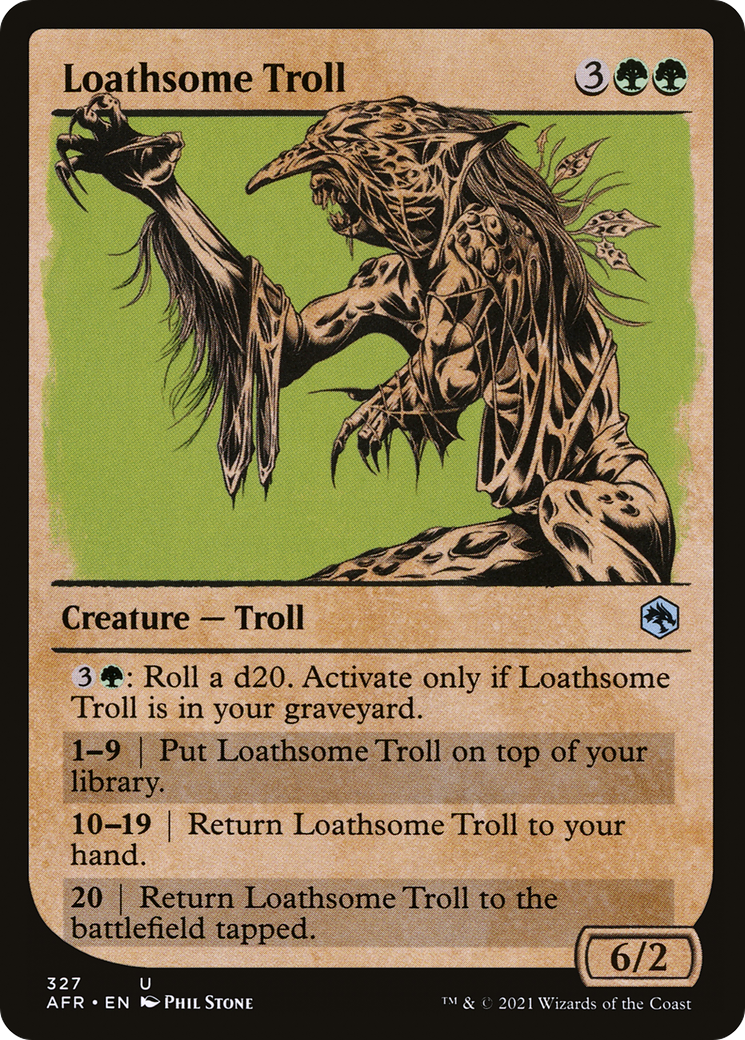 Loathsome Troll (Showcase) [Dungeons & Dragons: Adventures in the Forgotten Realms]-1