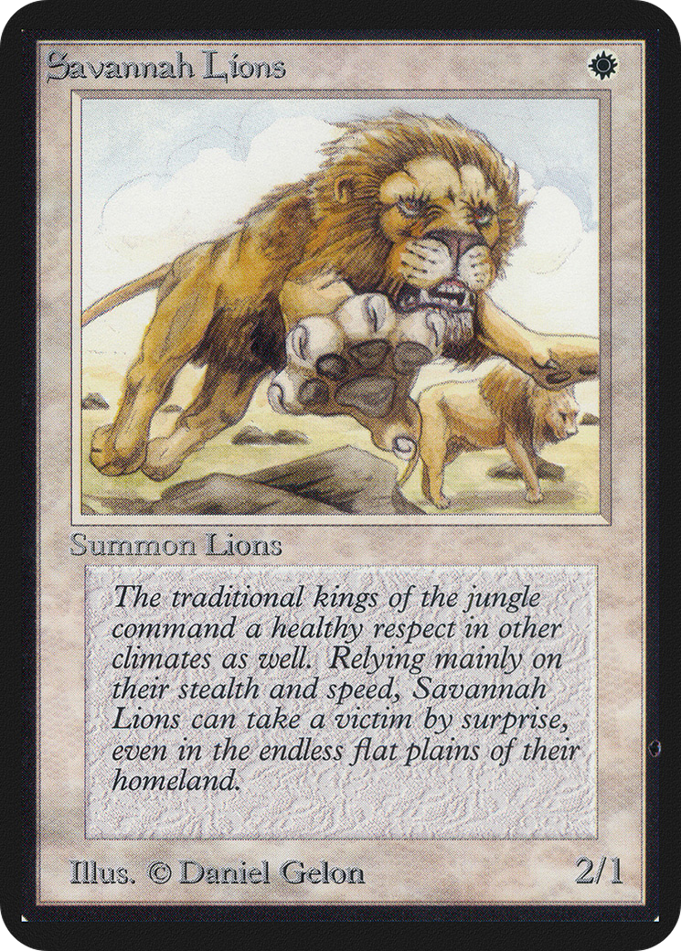 Savannah Lions (LEA-) - Limited Edition Alpha-1