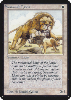 Savannah Lions (LEA-) - Limited Edition Alpha-1