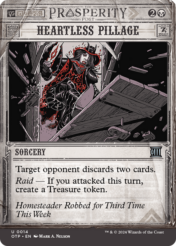 Heartless Pillage [Outlaws of Thunder Junction: Breaking News]-1