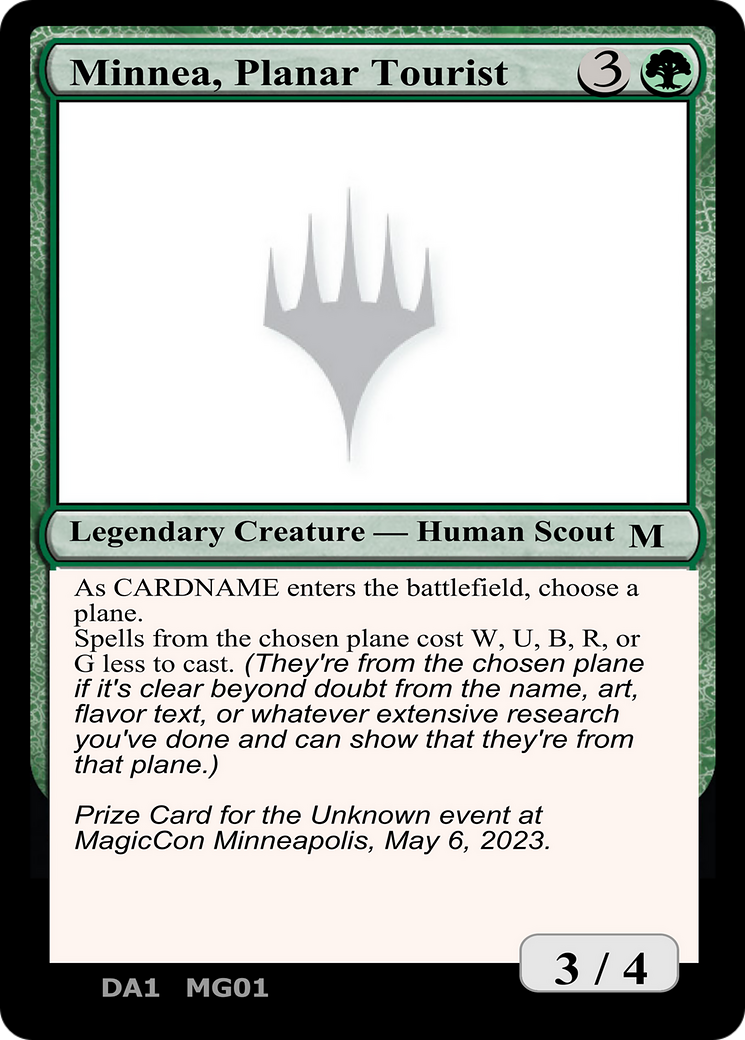 Minnea, Planar Tourist (UNK-MG01) - Unknown Event-1