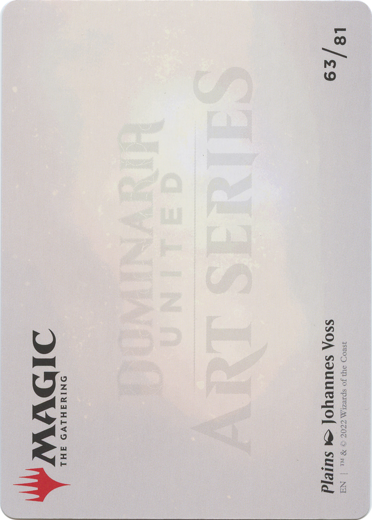 Plains // Plains (ADMU-063) - Dominaria United Art Series (Borderless) Foil-2