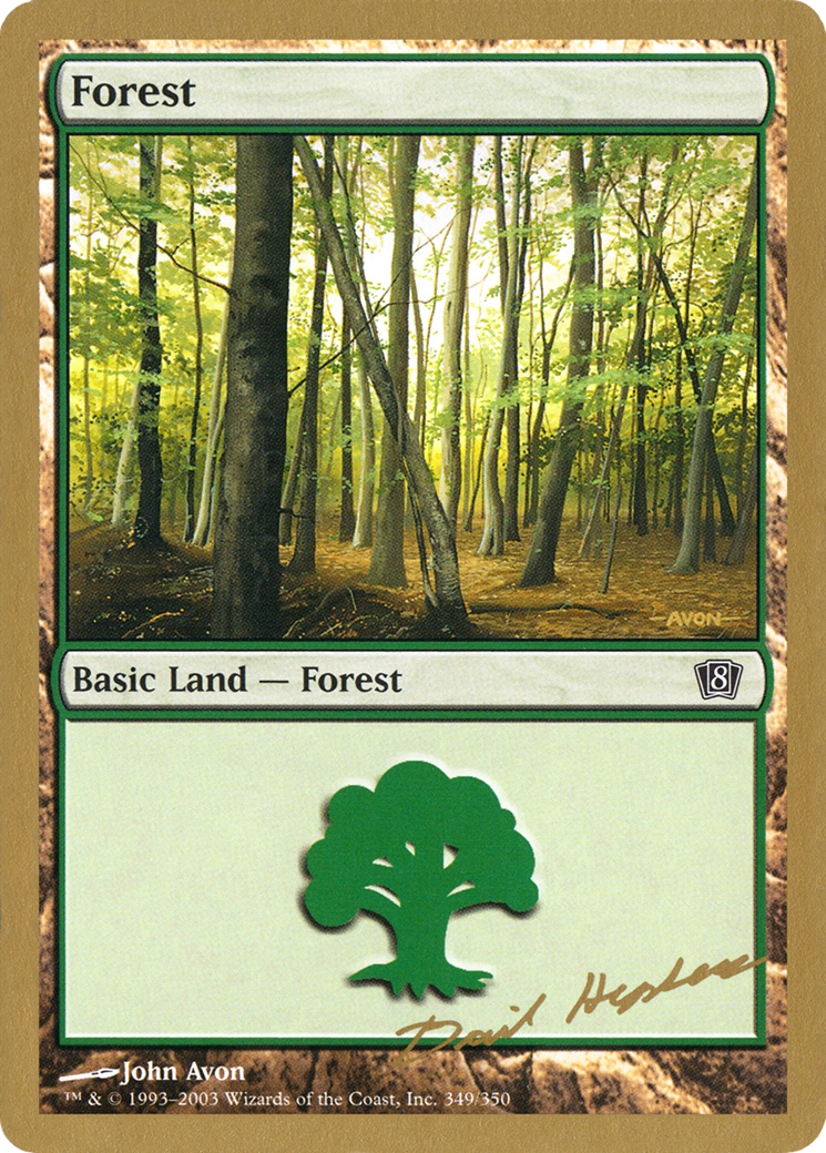 Forest (349) - 2003 Dave Humpherys (8ED) (WCD-) - World Championship Decks 2003-1