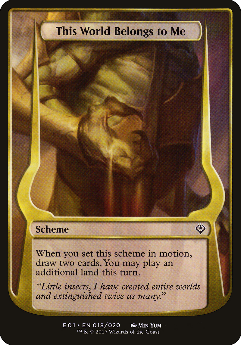 This World Belongs to Me (Schemes) [Archenemy: Nicol Bolas Schemes]-1