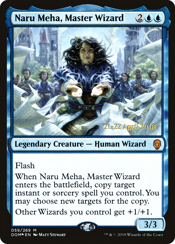 Naru Meha, Master Wizard [Dominaria Prerelease Promos]-1