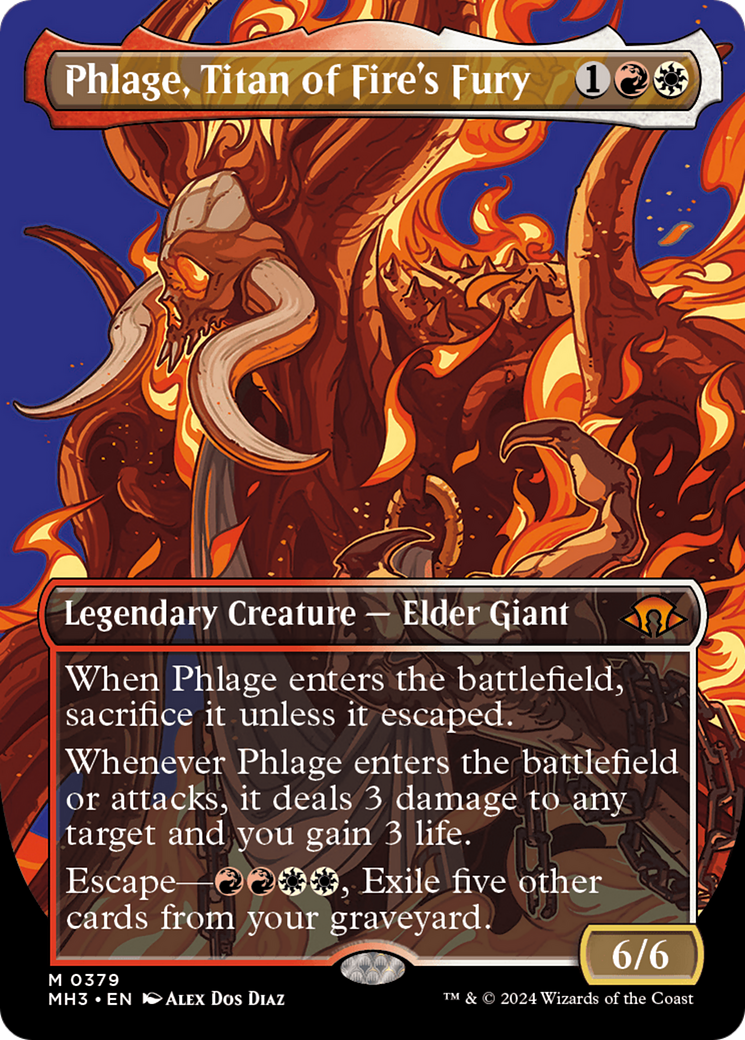 Phlage, Titan of Fire's Fury (Borderless) [Modern Horizons 3]-1