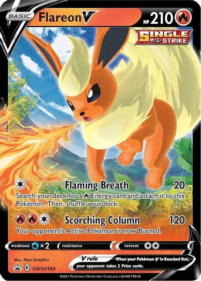 Flareon V (SWSH149) [Sword & Shield: Black Star Promos]-1