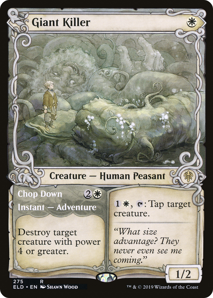 Giant Killer // Chop Down (Showcase) [Throne of Eldraine]-1