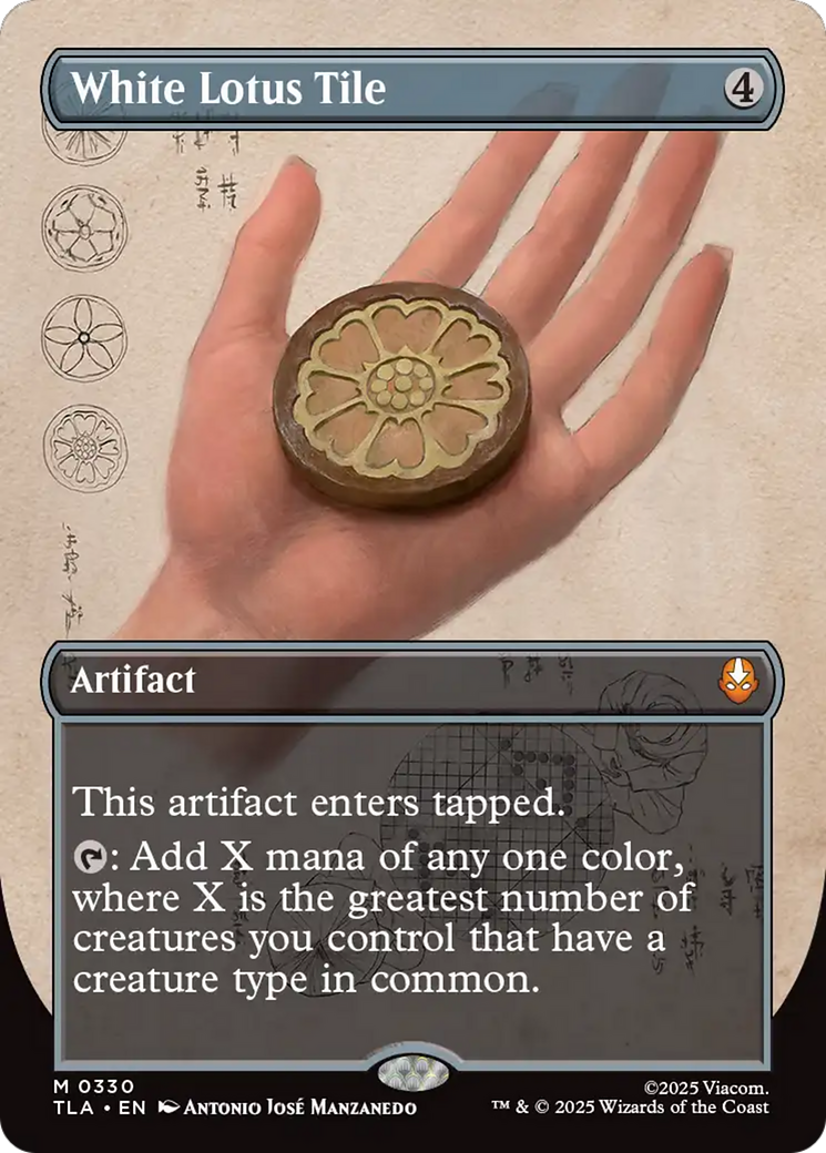 White Lotus Tile (Borderless) [Avatar: The Last Airbender]-1