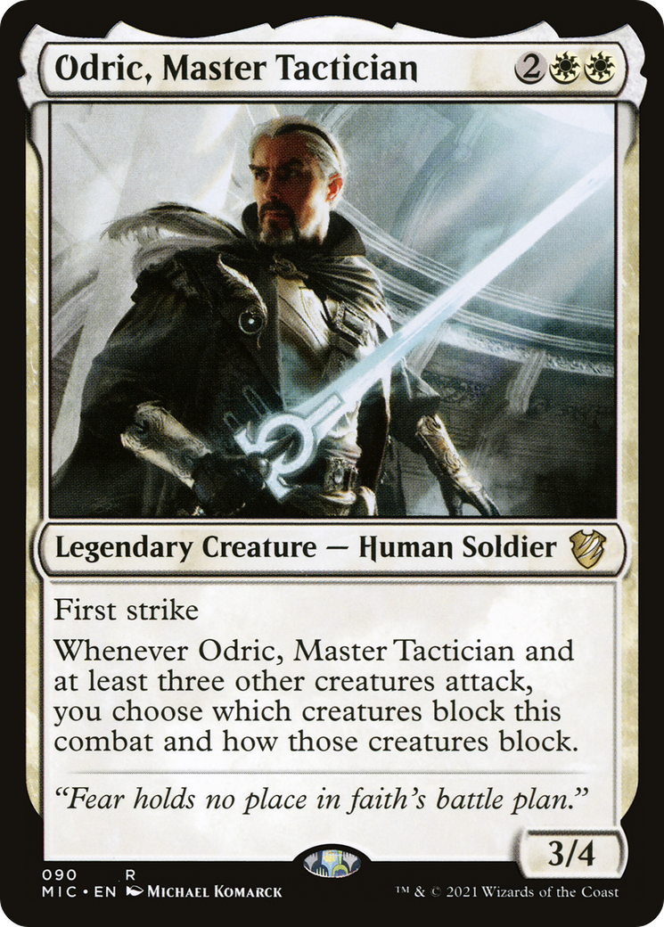 Odric, Master Tactician [Innistrad: Midnight Hunt Commander]-1