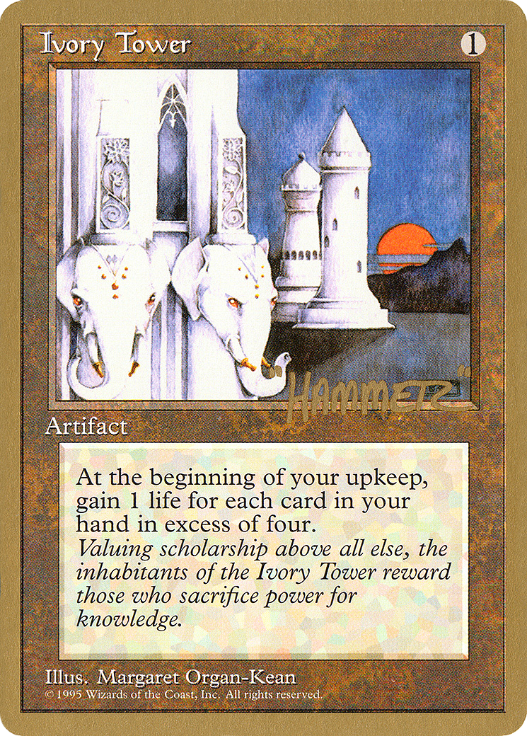 Ivory Tower - 1996 Shawn "Hammer" Regnier (4ED) (WCD-) - Pro Tour Collector Set-1