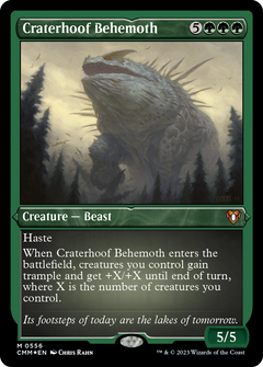 Craterhoof Behemoth (Foil Etched) [Commander Masters]-1