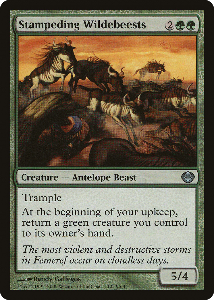 Stampeding Wildebeests [Duel Decks: Garruk vs. Liliana]-1