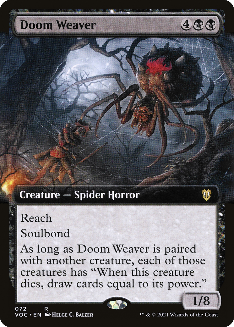Doom Weaver (Extended Art) [Innistrad: Crimson Vow Commander]-1