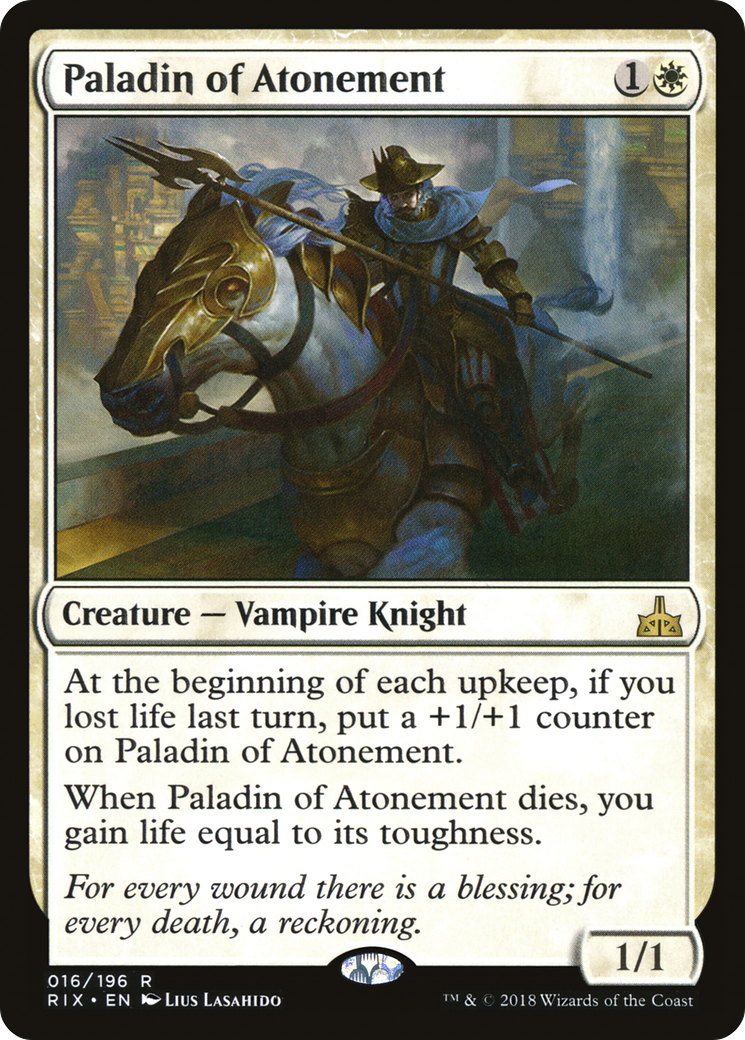 Paladin of Atonement [Rivals of Ixalan]-1