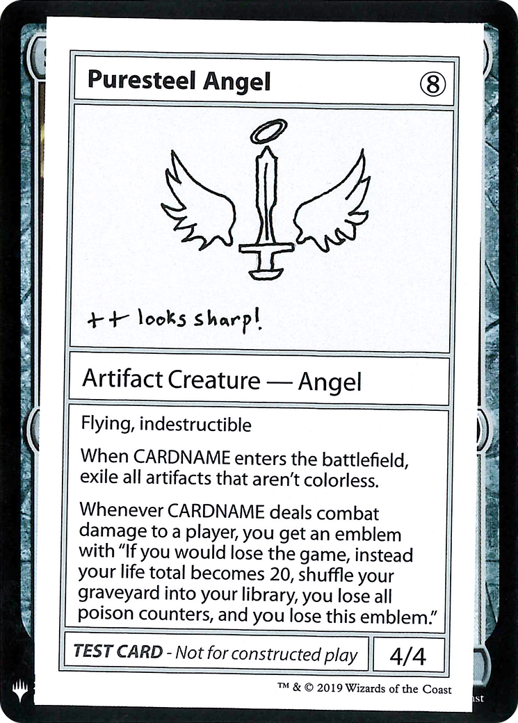 Puresteel Angel (CMB1-109) - Mystery Booster Playtest Cards 2019-1