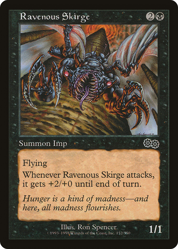 Ravenous Skirge [Urza's Saga]-1
