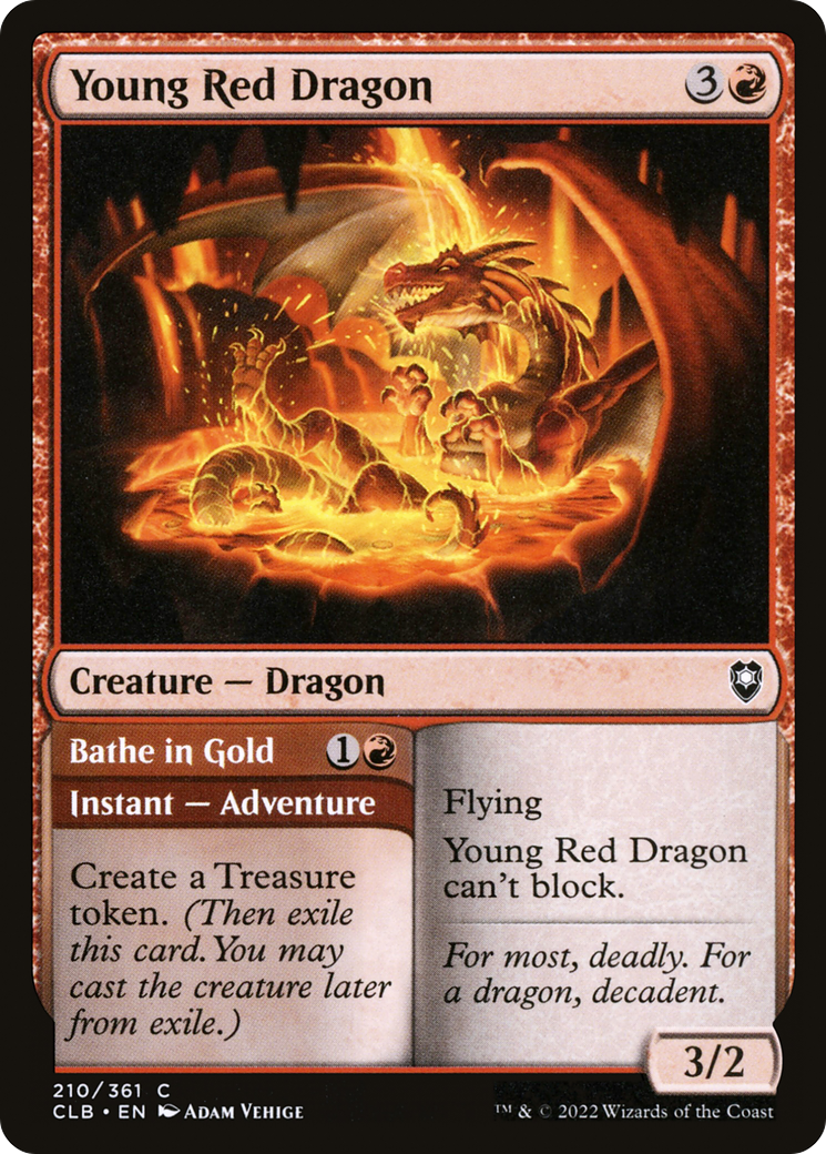 Young Red Dragon (CLB-210) - Commander Legends: Battle for Baldur's Gate-1