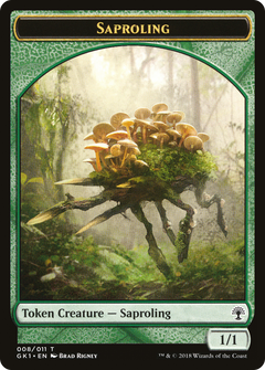 Saproling // Wurm Double-Sided Token (GR1-8 // 9) - GRN Guild Kit Tokens-2