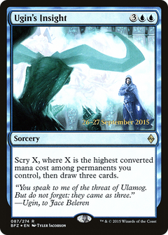 Ugin's Insight (PRE-087) - Battle for Zendikar Promos Foil-1